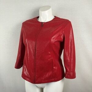 Lark Lane Faux Snakeskin Jacket
